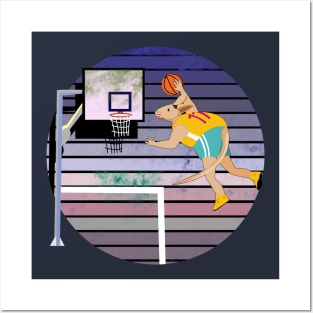 Basketball Kangaroo Posters and Art